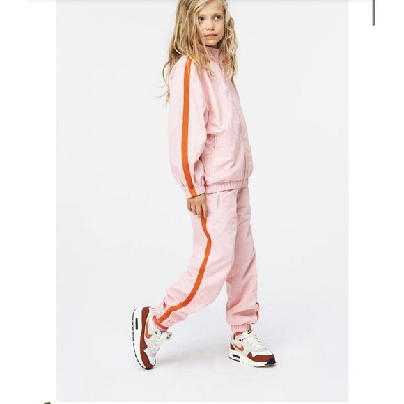 Molo Avery Track Pants In Chalk Pink - Picture 1 of 9